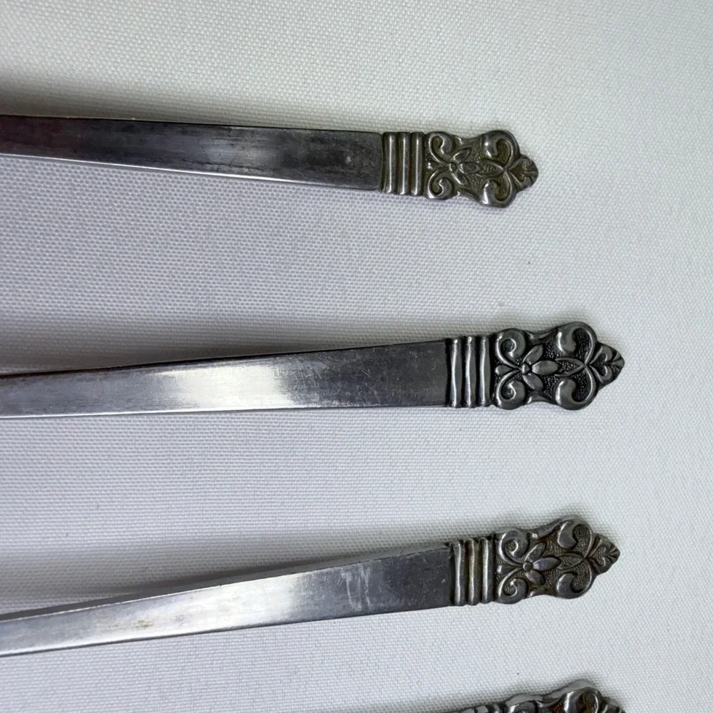 VTG Cambridge Stainless Flatware 5 Dinner Forks 1 Spoon Japan Silverware CBS1